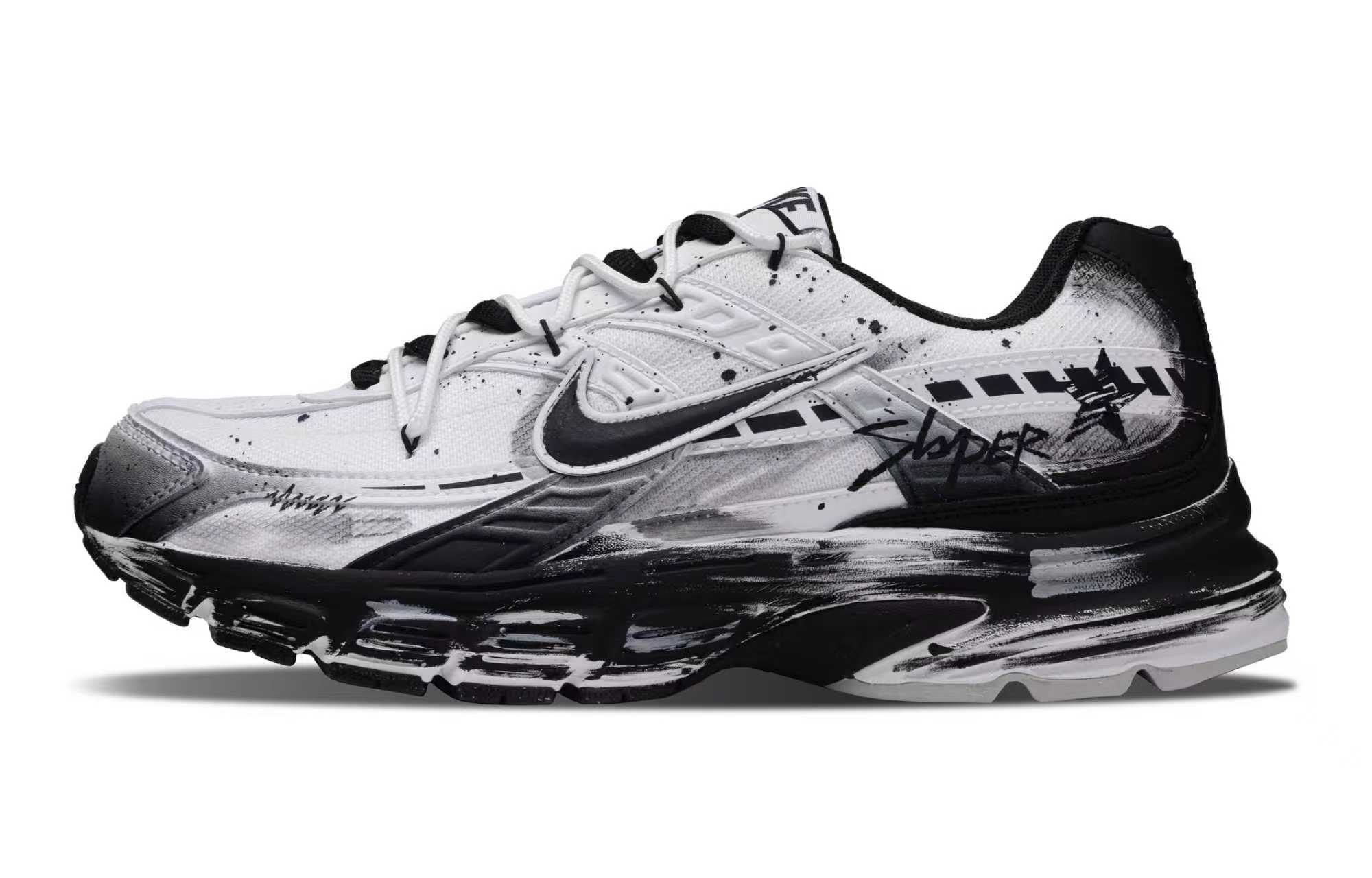 

Инициатор амортизация, износостойкие низкие кроссовки для мужчин Nike, черный