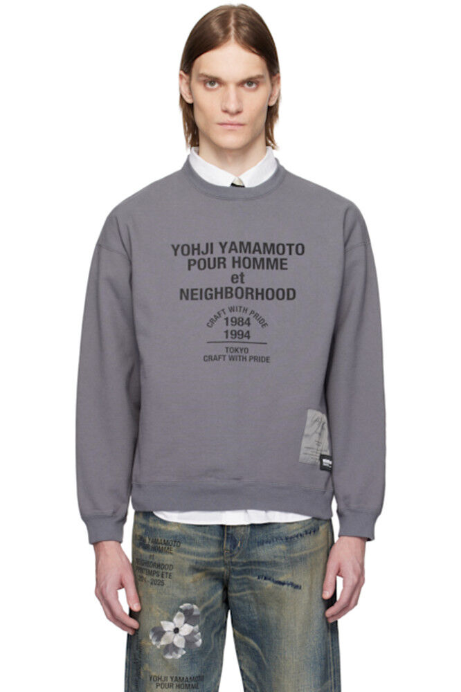 

Серая толстовка NEIGHBORHOOD Edition LS YOHJI YAMAMOTO