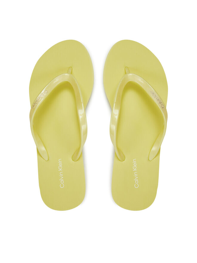 

Шлепанцы Calvin Klein Flip Flop Deboss Logo Met HW0HW02043, желтый