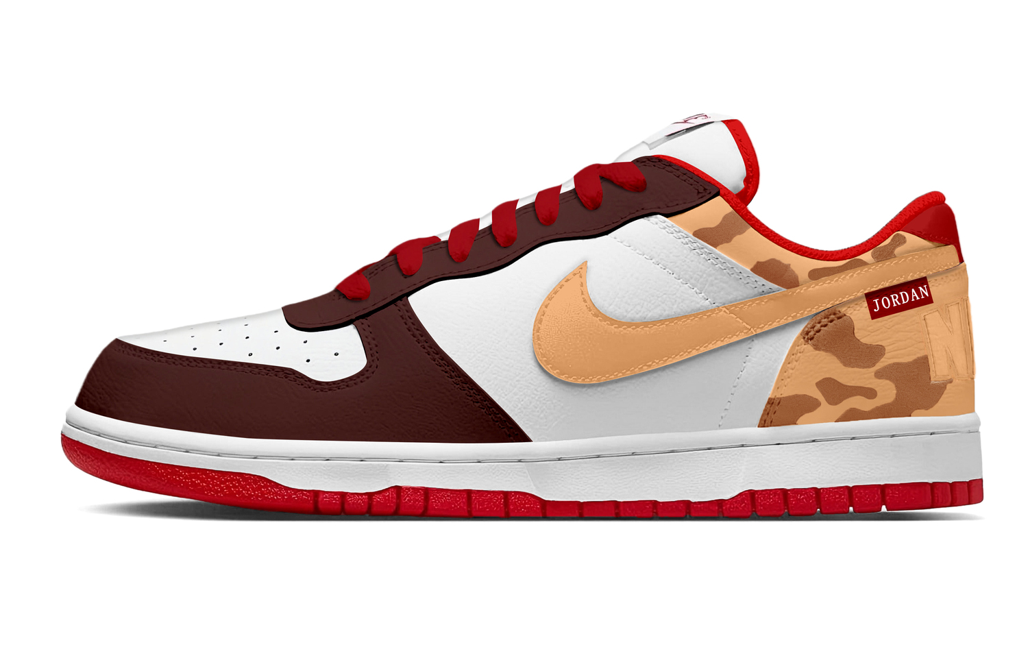 

Big Year Of The Horse дышащие низкие кроссовки для скейтбординга мужские Nike, белый коричневый красный