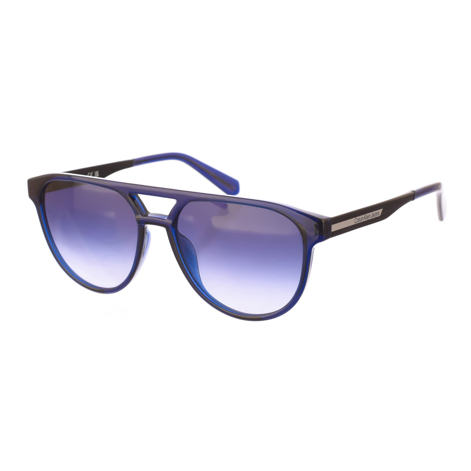

Овальные солнцезащитные очки из ацетата ckj21625s Calvin Klein, синий