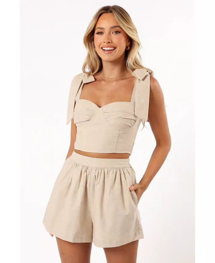 

Женский комплект Benji Short Set Petal and Pup, коричневый/бежевый