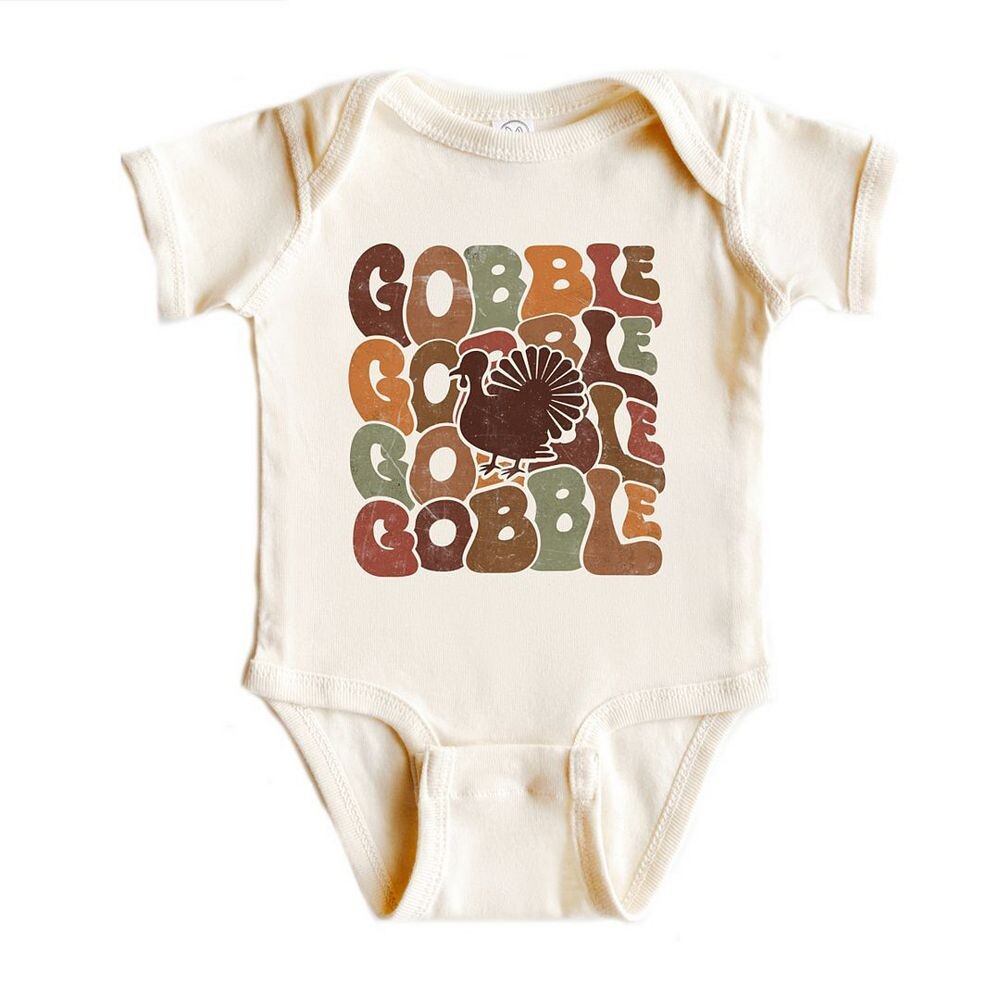 

Детское боди Gobble Turkey The Juniper Shop, цвет Natural