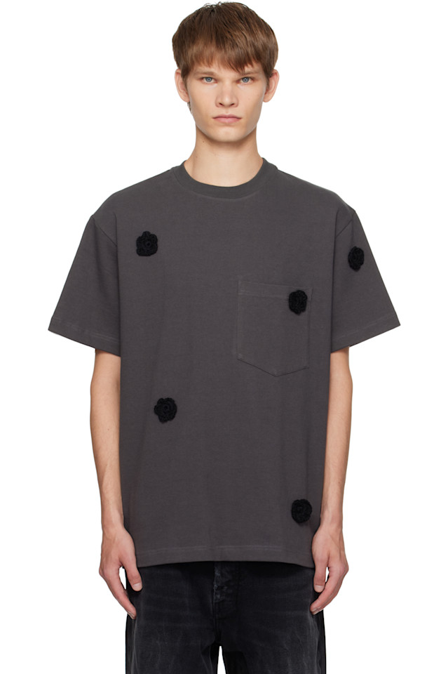 

Стандартная футболка с серой ромашкой Song For The Mute, Washed Black