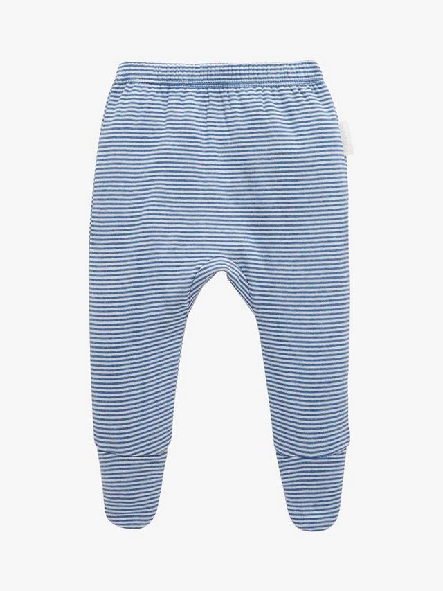 

Леггинсы с детскими ножками Purebaby, цвет Mini Stripe