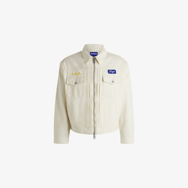 

Куртка Hugo Motor Club Brand с аппликацией, белый