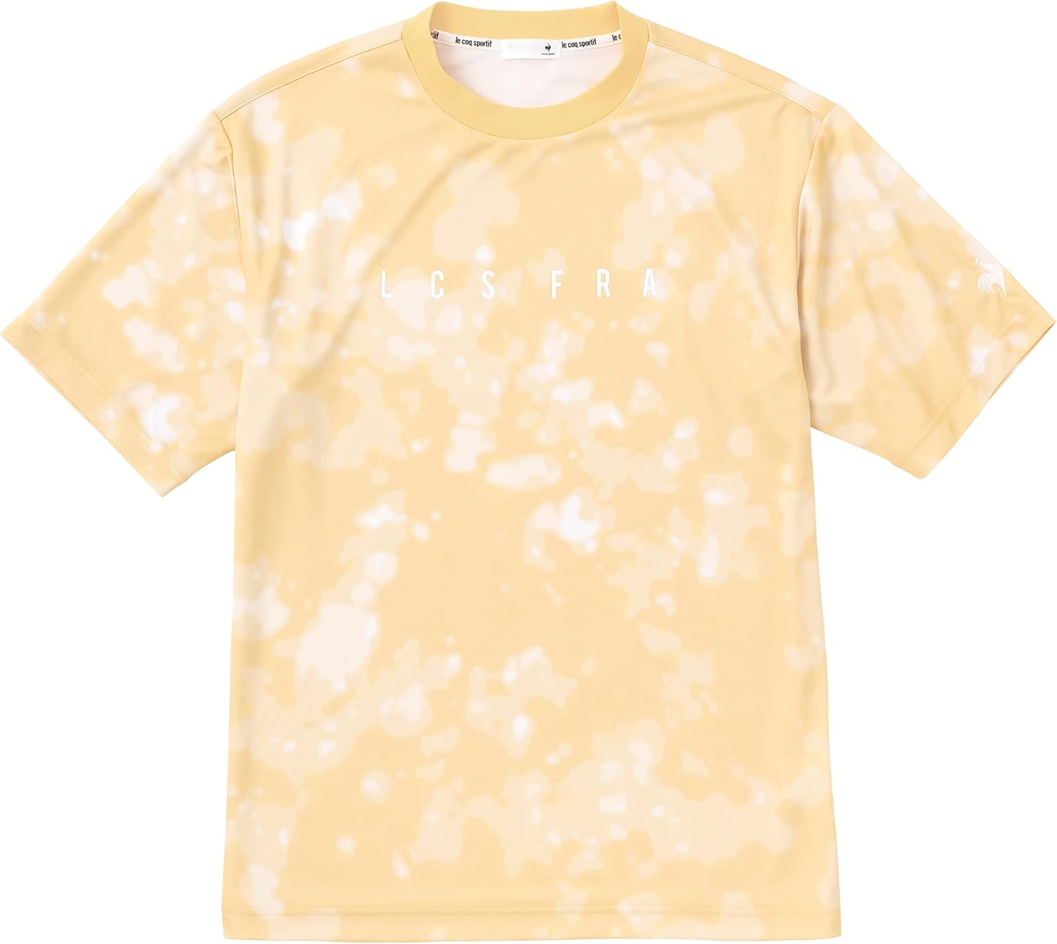 

Футболка с коротким рукавом Le Coq Sportif, с рисунком в стиле тай-дай, идеально подходит для бега, пробежек и занятий в спортзале, влагоотводящая, унисекс