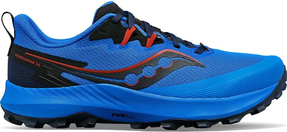 Мужские кроссовки для трейлового бега Saucony Peregrine 14, черный — фото 2