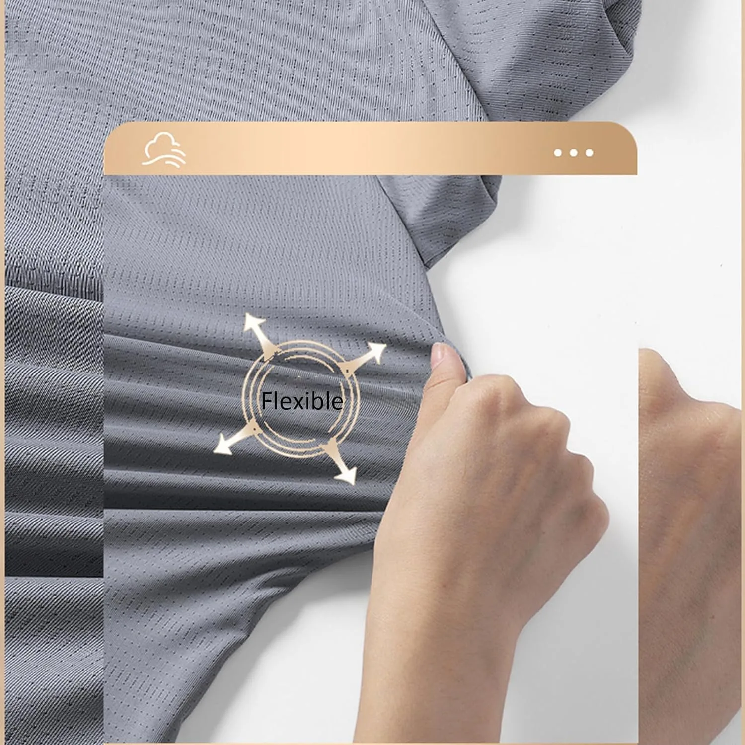 Новая мужская футболка с коротким рукавом Ice Silk для бега, быстросохнущая и дышащая — фото 2