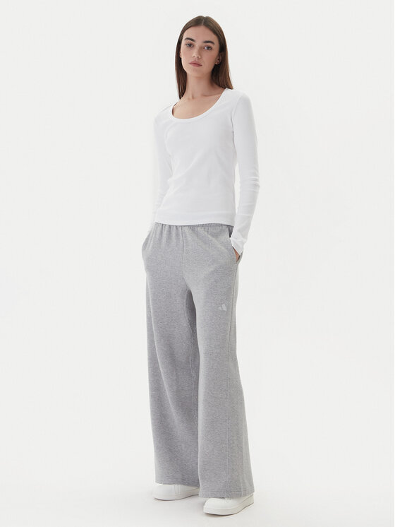 Спортивные брюки loose fit ALL SZN Holiday Glitter Fleece JV5758 Adidas, серый — фото 2