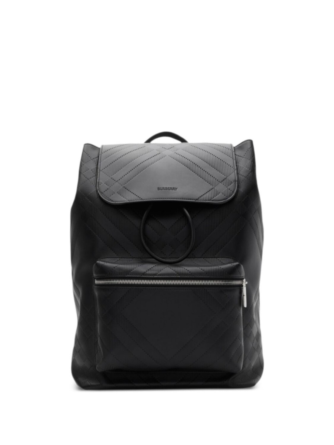 

Рюкзак с тисненой клеткой Burberry, черный