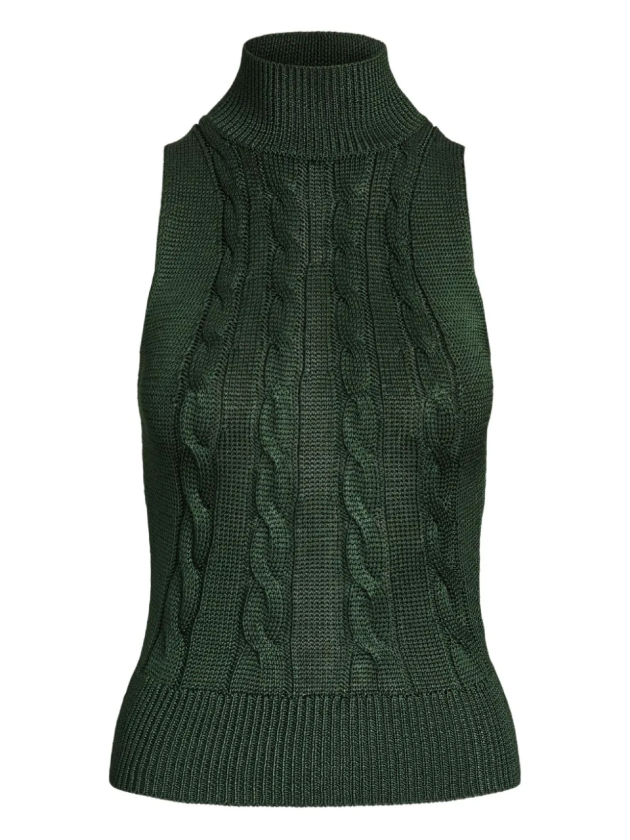 

Ralph Lauren Collection топ фактурной вязки без рукавов, зеленый