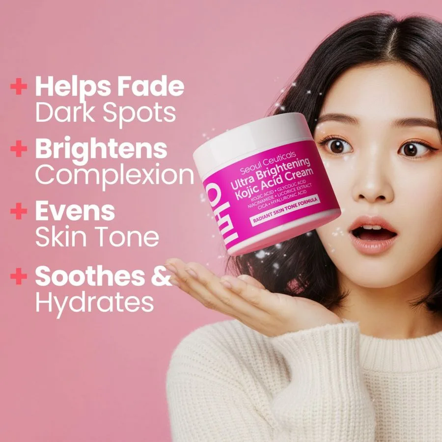 Крем для лица Seoul Ceuticals — Корейский Ultra Brightening с койевой кислотой. Корейская косметика — фото 3