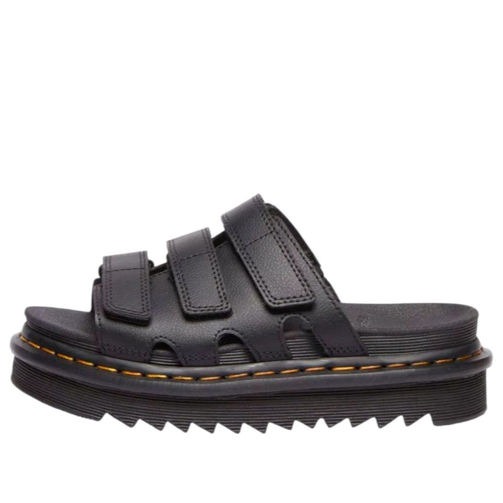 Шлепанцы (WMNS) Dr. Martens Raine Slide Athena Leather 'Black'