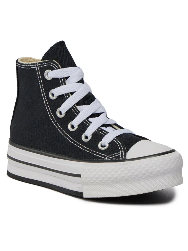 Converse Детские кроссовки Chuck Taylor All Star Lift Platform High Top, модель 372859C, черные — фото 2