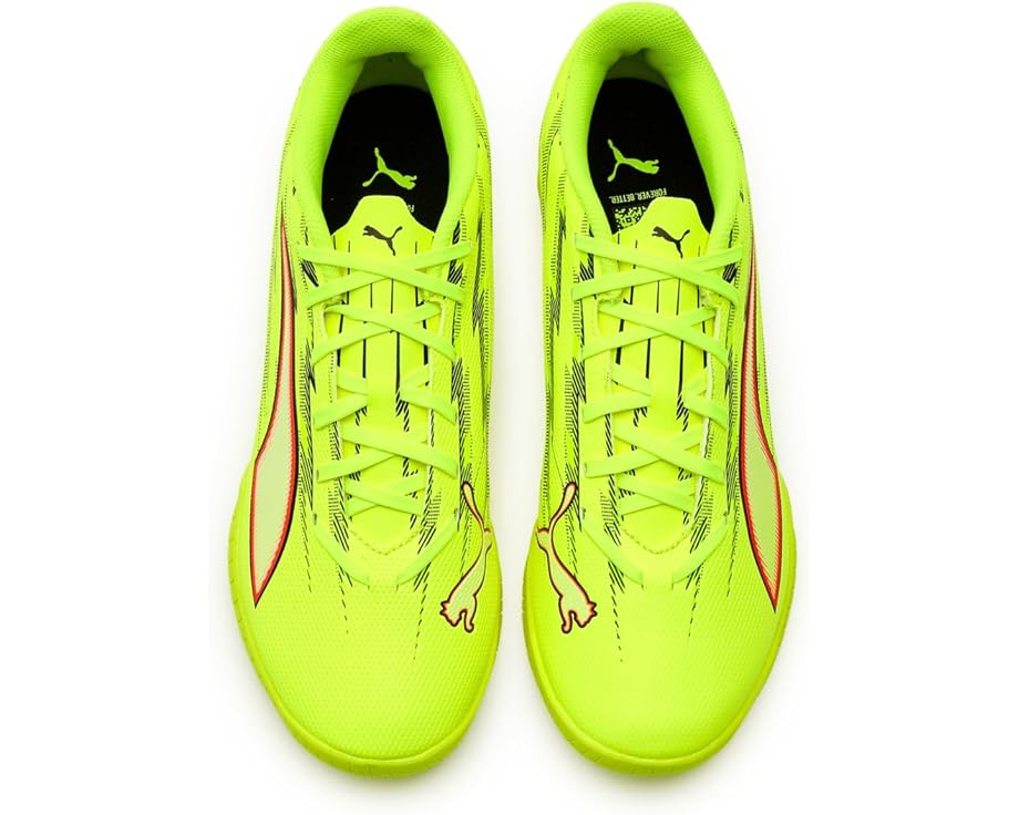 Мужские бутсы для футбола на искусственном покрытии PUMA Ultra 6 Play Turf, Yellow Alert/Black/Glowing Red/Lime Squeeze — фото 2