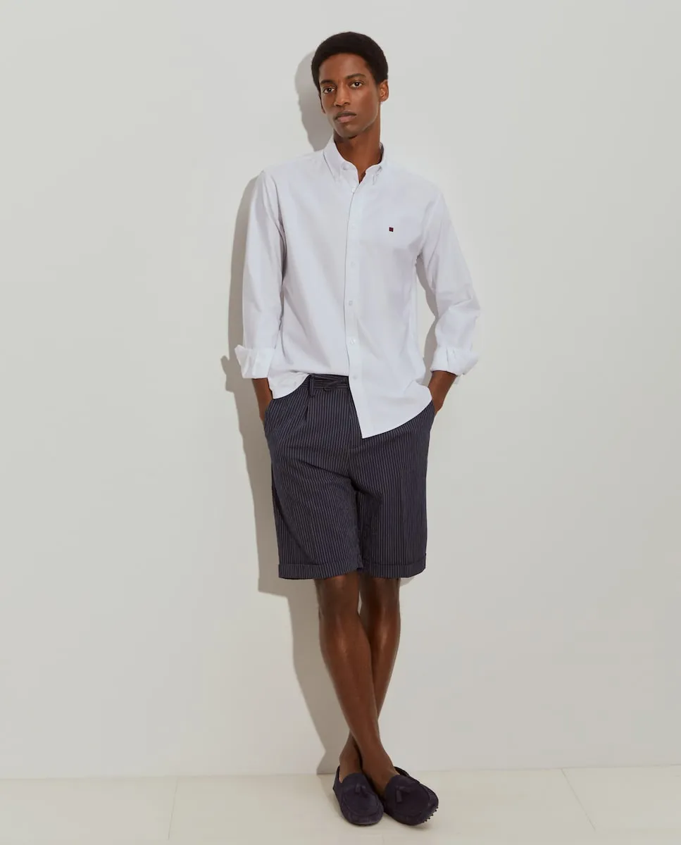 

Мужская рубашка Oxford из хлопка, стандартного кроя Lion of Porches, белый