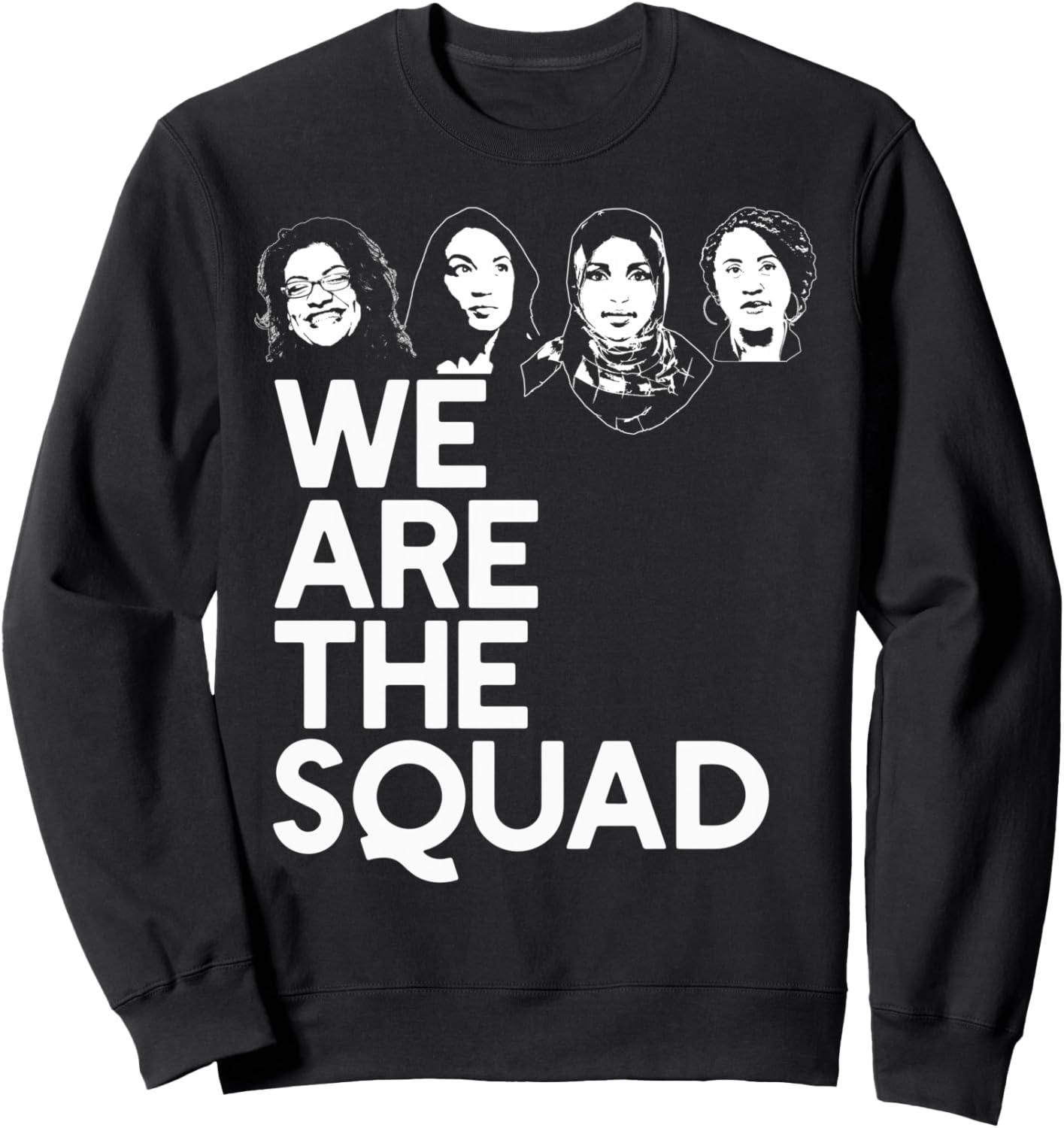 

МЫ - КОМАНДА! Толстовка с мемом Рашиды Тлаиб, AOC, Ильхан Омар Прессли, черная Alexandria Ocasio-Cortez Aoc Political Memes