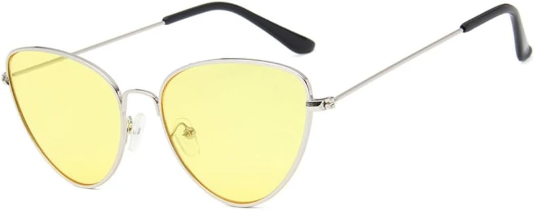 

Солнцезащитные очки с защитой UV400 | «Кошачий глаз», прозрачная красная металлическая оправа | для женщин и мужчин, для занятий спортом на открытом воздухе и вождения DSVIGF, C02