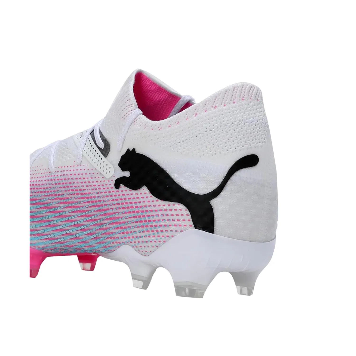 Мужские кроссовки Puma Future 7 Ultimate FG/AG белого/ярко-розового цвета 107599-01 — фото 3