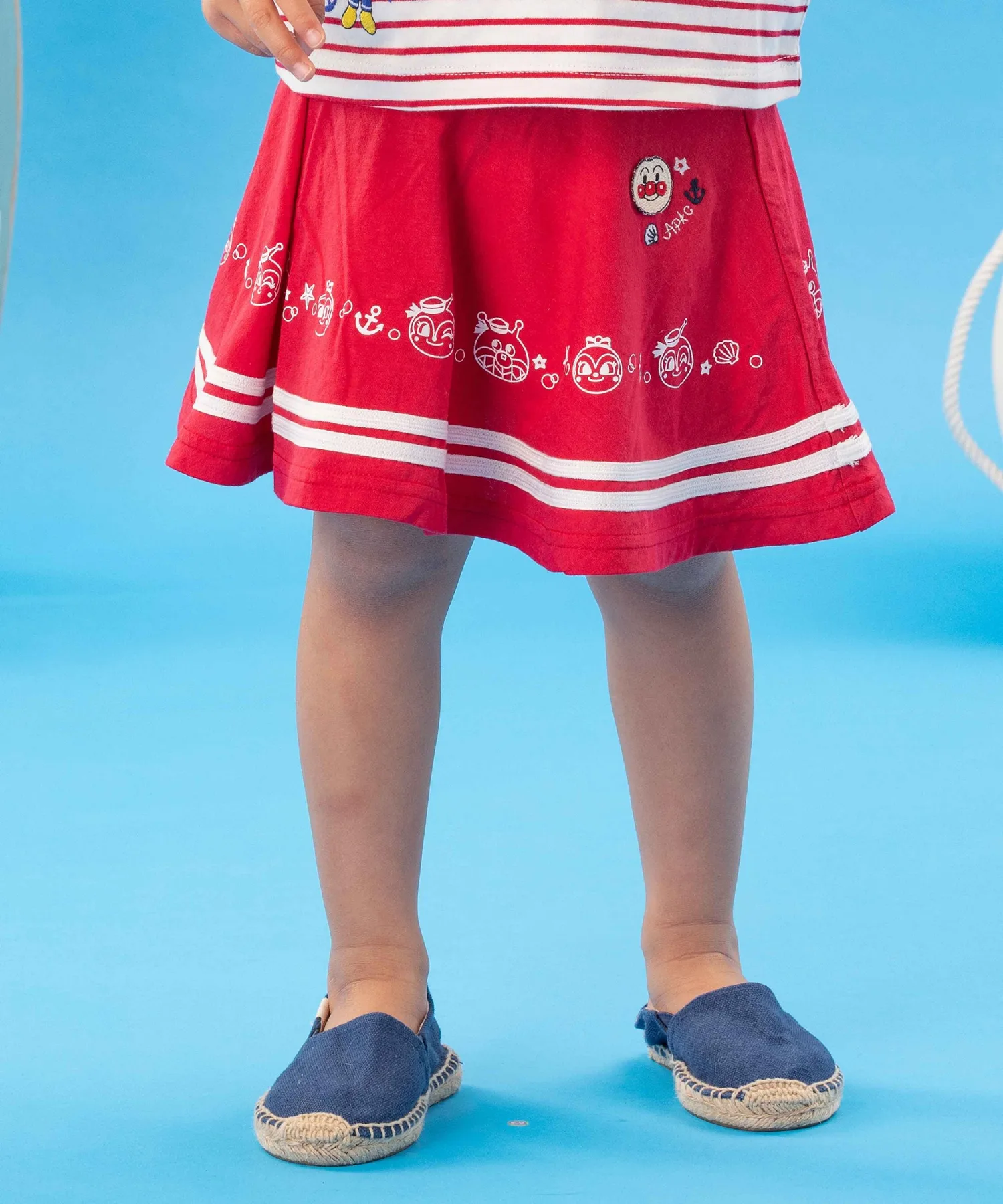 Морская круглая юбка APKC/(K) Anpanman Kids Collection, Red