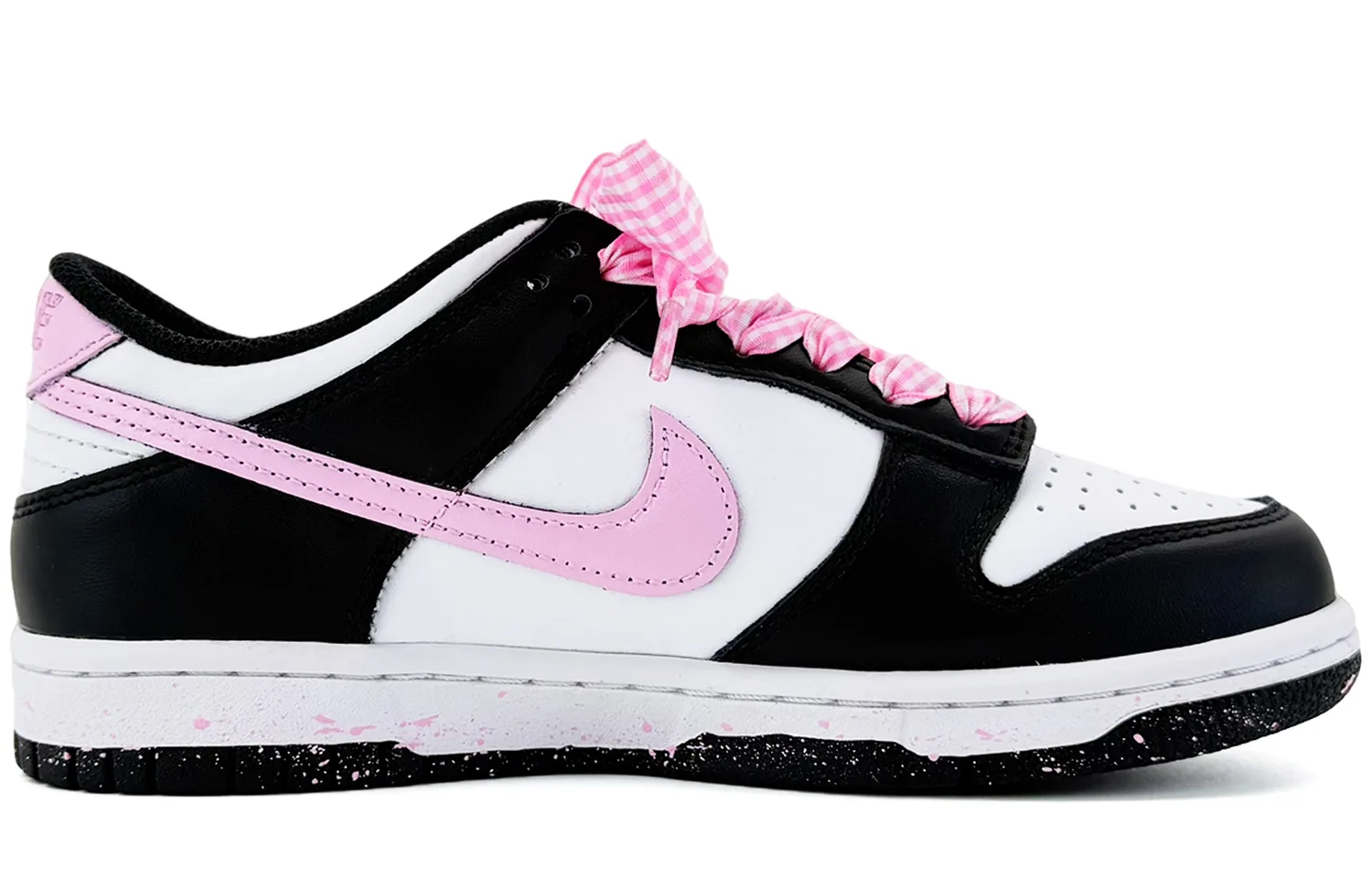 Nike Кроссовки для скейтбординга Dunk Sweetheart Kitten, легкие, амортизирующие, с противоскользящей подошвой, низкие, черные, детские — фото 4