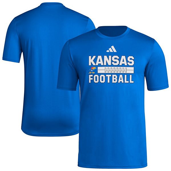 Мужская футболка Kansas Jayhawks для предыгровой разминки Adidas — фото 2