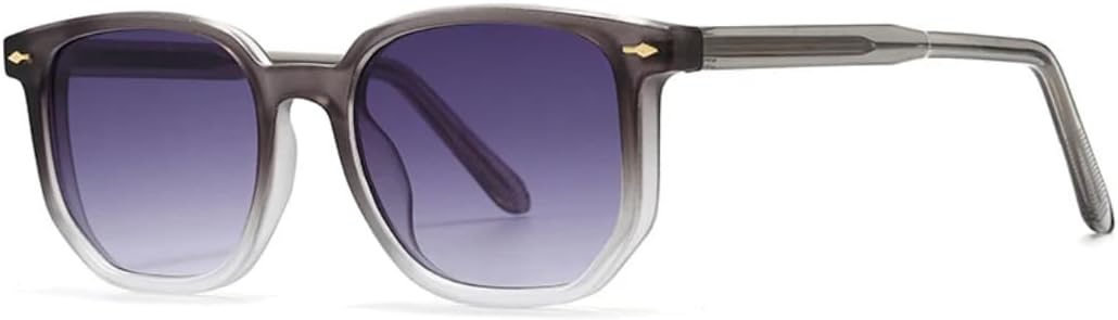 

Популярные модные солнцезащитные очки Polygon для женщин, ретро-очки с заклепками, градиентные очки для мужчин, защита от УФ-излучения UV400 TKKTLLT, Grey Grey Gradient