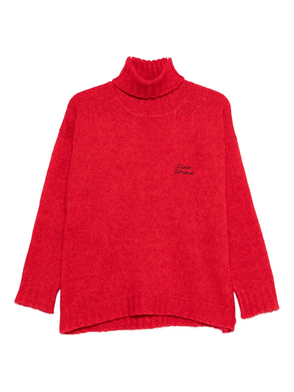 

Свитер с высоким воротником Giada Benincasa, красный