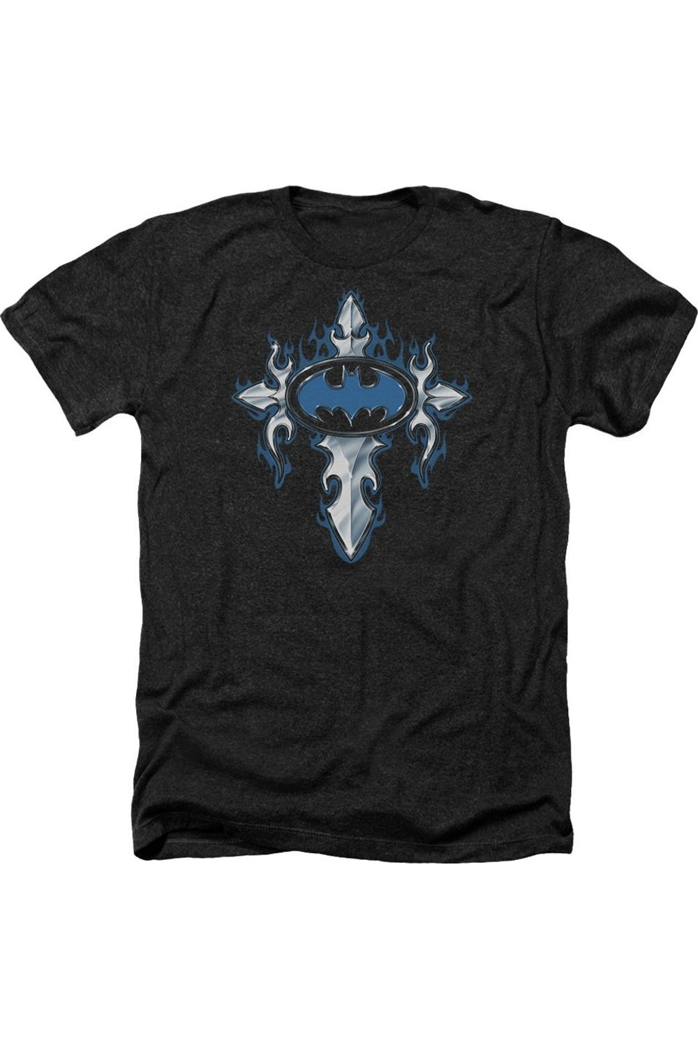 

Футболка / футболка Batman Gothic Steel Logo для взрослых Gildan, черный