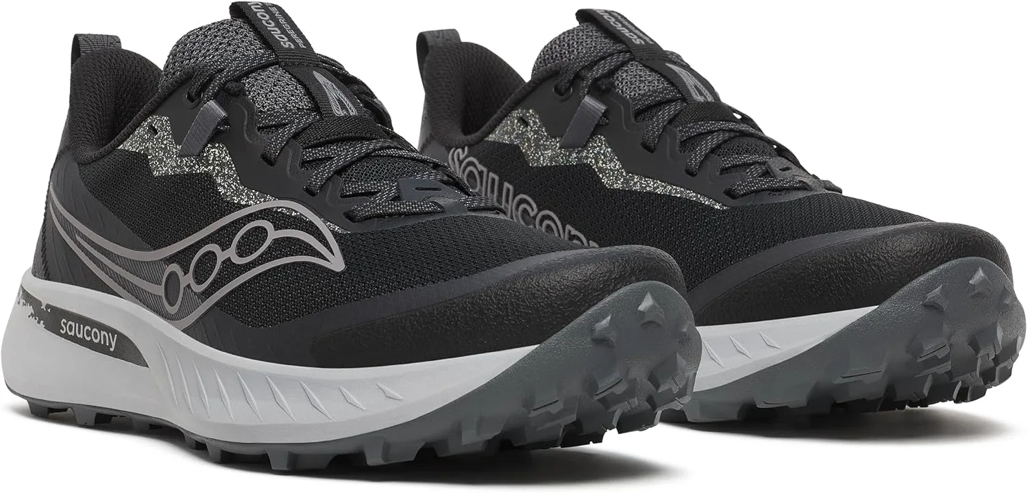 Мужские кроссовки для трейлового бега Saucony Peregrine 15, черный — фото 4