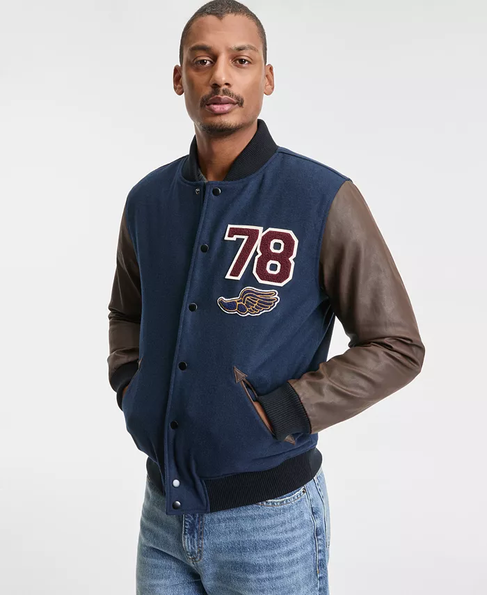 

Мужская куртка Harris Varsity Bomber Sun + Stone, синий