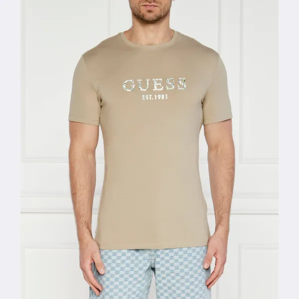 

Облегающая футболка Guess, бежевый