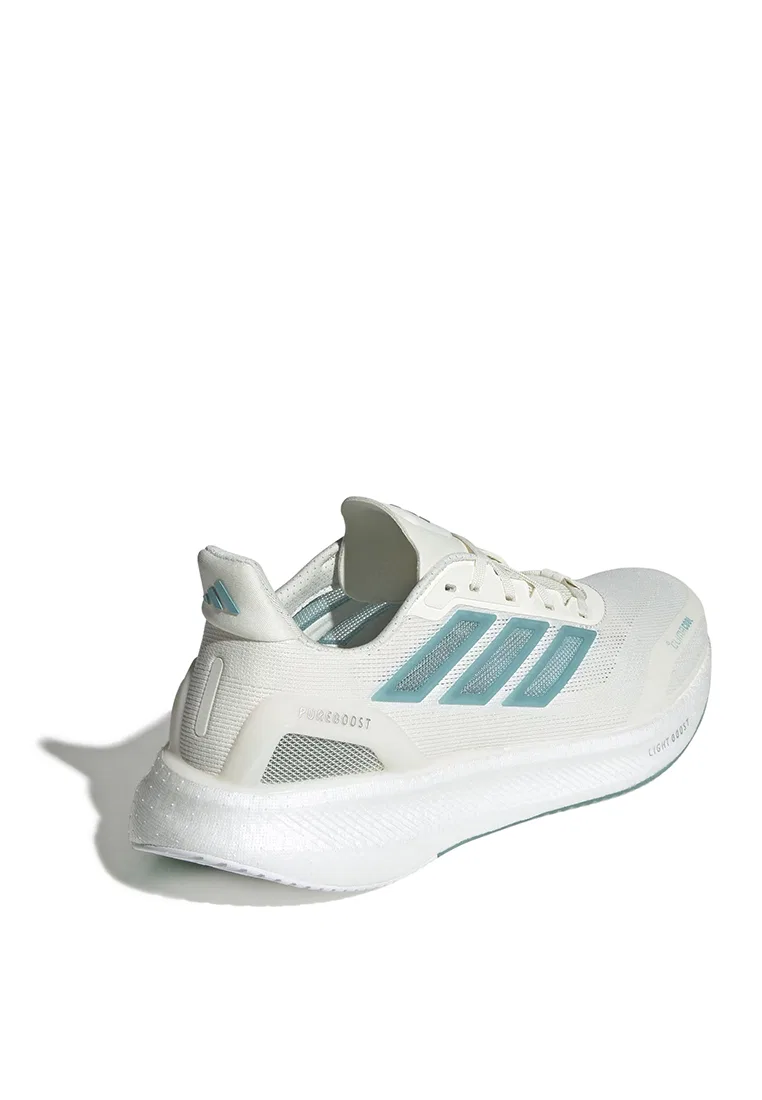 Кроссовки мужские, Pureboost 5 Climacool, Adidas, белый/мятный/кремовый — фото 3