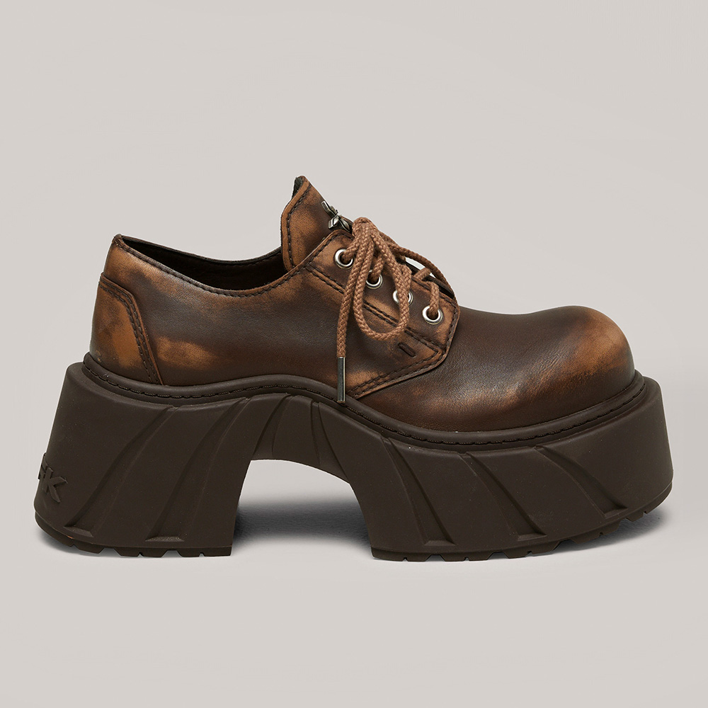 SMFK Кожаные туфли-лодочки женские коричневые Wild Horse Brown ручной выделки с магнитной коробкой для хранения — фото 4