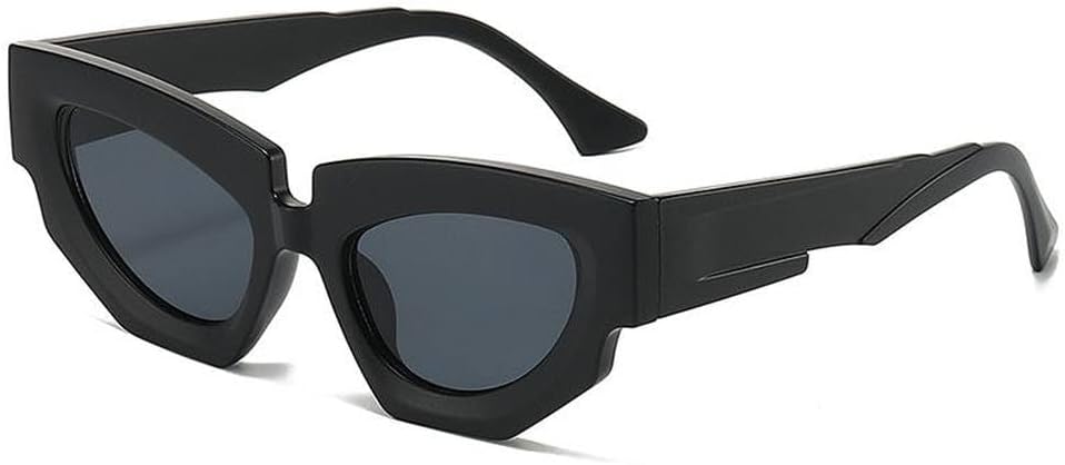 

Солнцезащитные очки «кошачий глаз» неправильной формы для женщин и мужчин, роскошные винтажные панк-очки для женщин, модные многоугольные очки, защита от ультрафиолета UV400, SUN4350 Generic, C2matteblackgrey