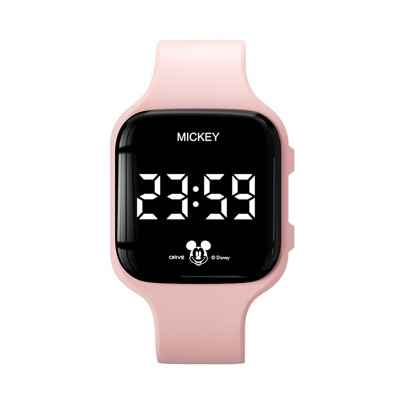 

Disney Часы Collection Electronic Movement Silicone Strap Watch Unisex Black Dial