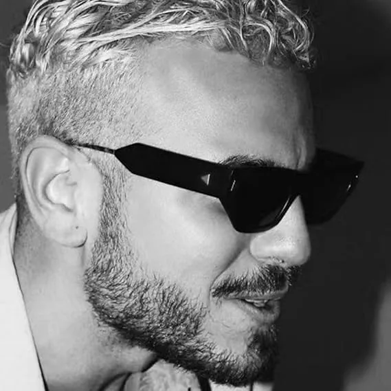 

Солнцезащитные очки для мужчин и женщин - защита UV400 - маленькие линзы "кошачий глаз" ярких цветов для занятий спортом на открытом воздухе и вождения QWBSER, Blue