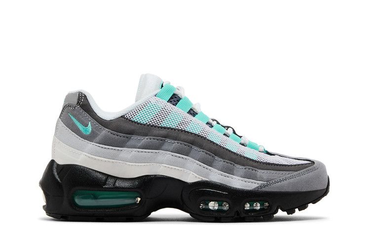 Кроссовки Nike Air Max 95 GS 'Hyper Turquoise', серый — фото 2