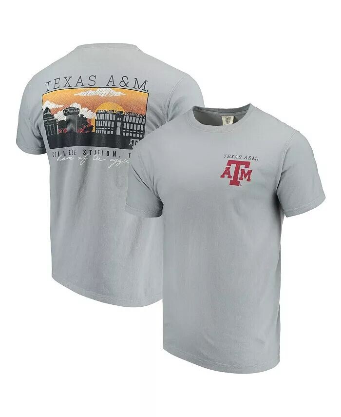 

Мужская серая футболка Texas A&M Aggies Comfort Colors Campus Scenery Image One