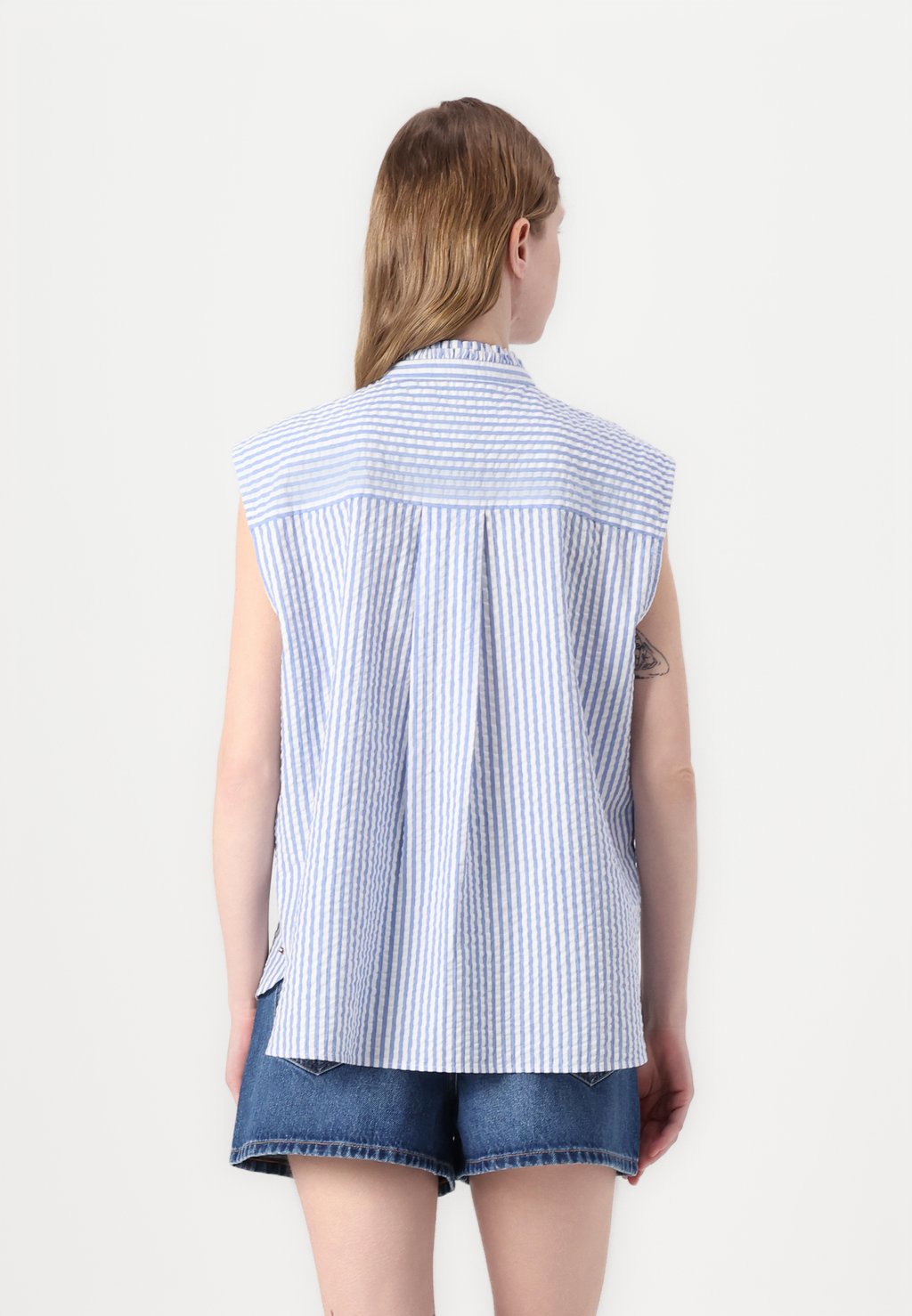 Блузка на пуговицах RUFFLE SHIRT - Top Tommy Hilfiger, синий — фото 3
