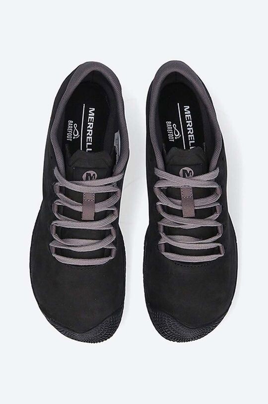 Замшевые туфли Merrell Vapor Glove 3 Luna низкие на шнуровке, черный — фото 4