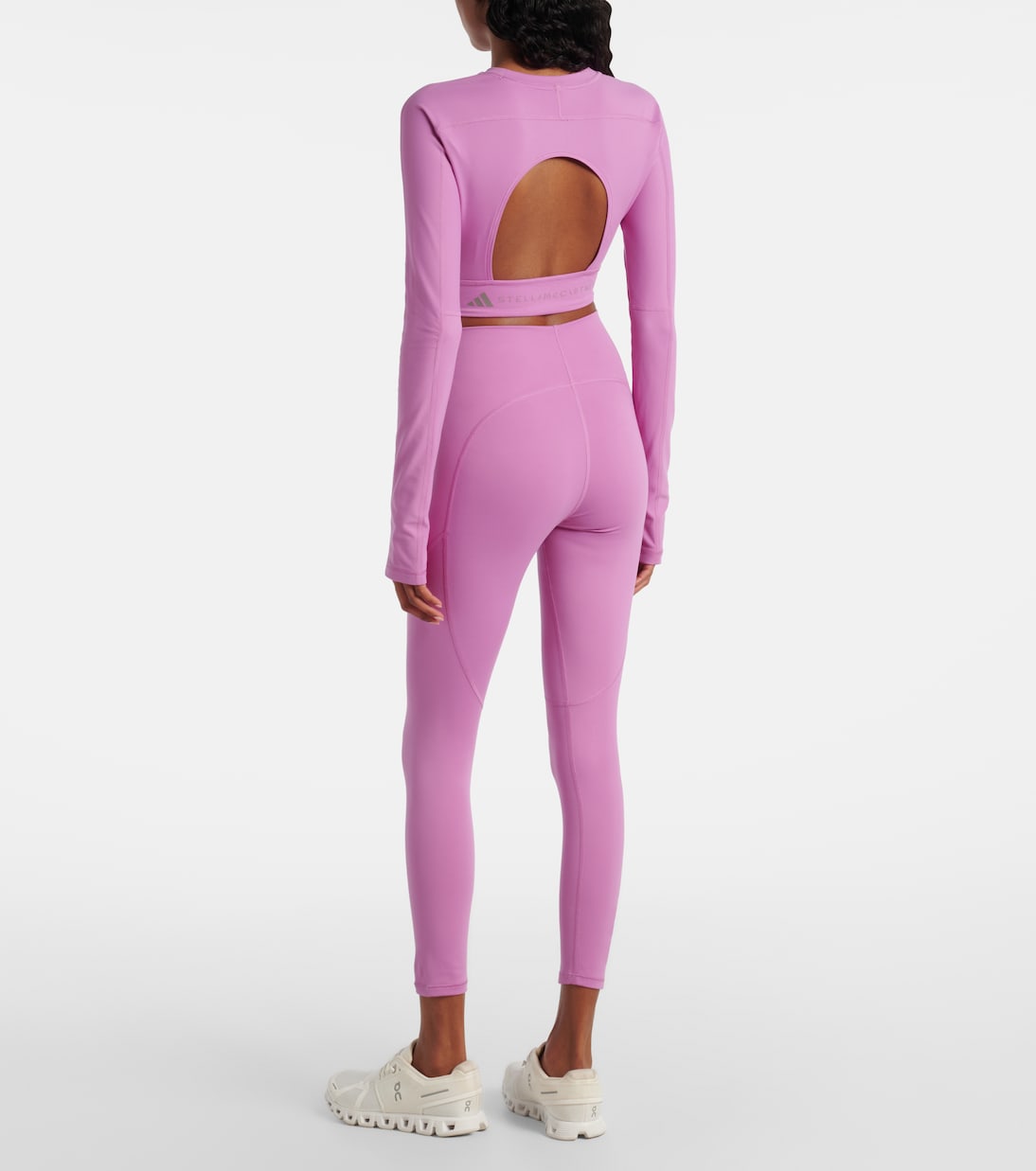 Леггинсы TrueStrenght Adidas by Stella McCartney, Semi Pulse Lilac — фото 3