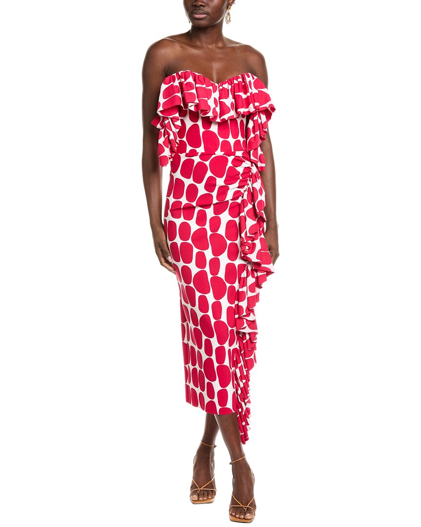 

Платье миди Chiara Boni La Petite Robe с жирафом Chiara Boni La Petite Robe, красный