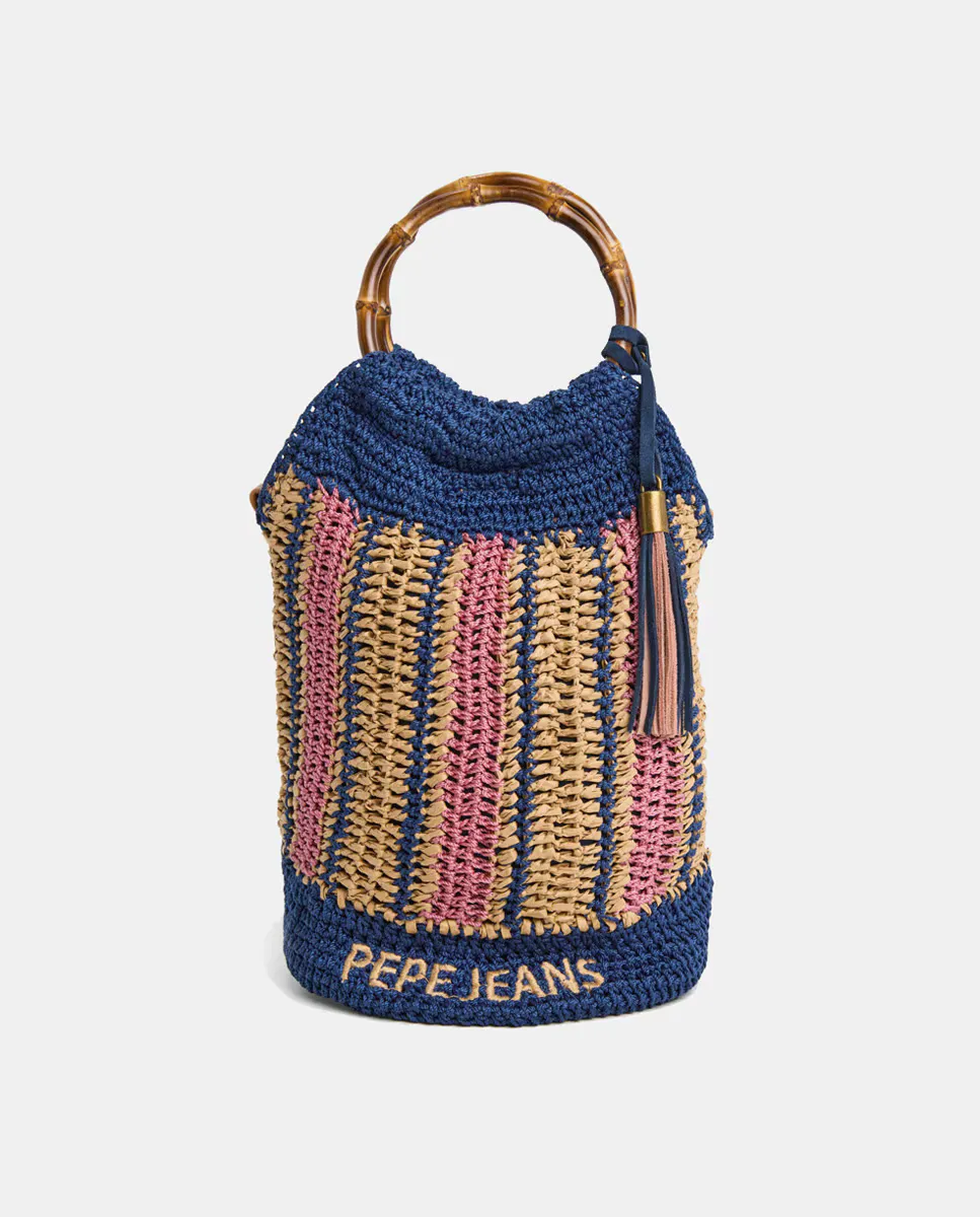 

Сумка с регулируемым плечевым ремнем Pepe Jeans, темно-синий