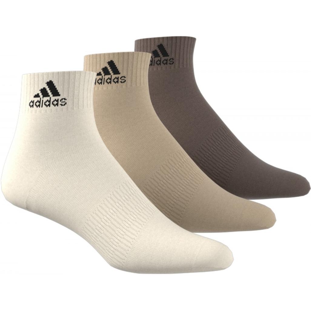 Мужские носки до середины икры Adidas, 3 пары (белый+абрикосовый+коричневый) — фото 2