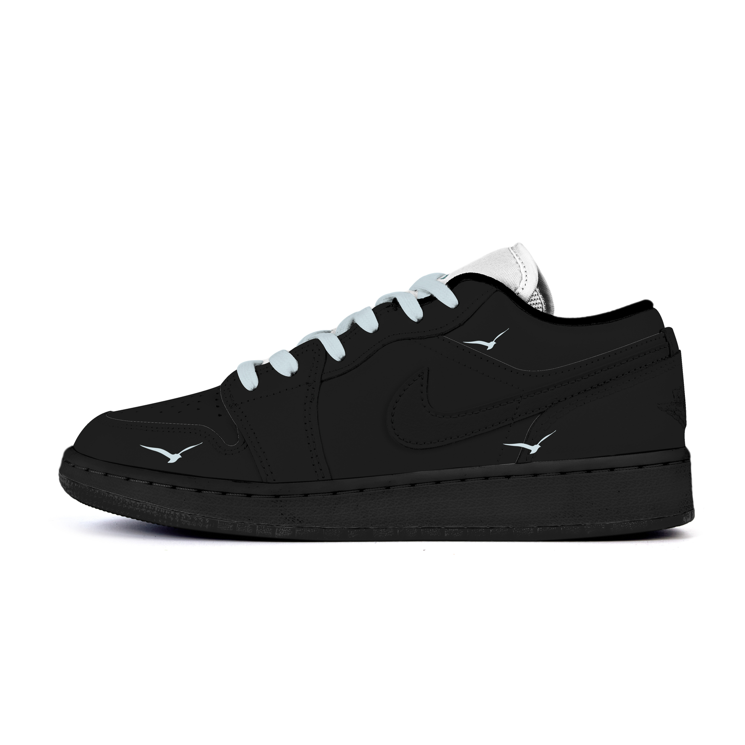 

Jordan Air 1 LOW Cushioning, Wear Resistant низкие детские баскетбольные кроссовки Black для подростков