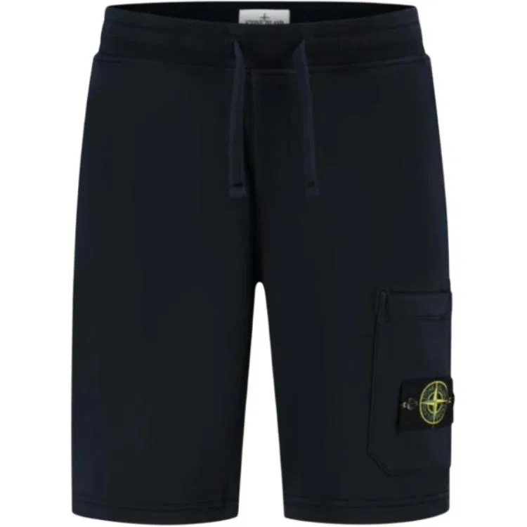 Шорты с кулиской и карманами STONE ISLAND, Marine Blue
