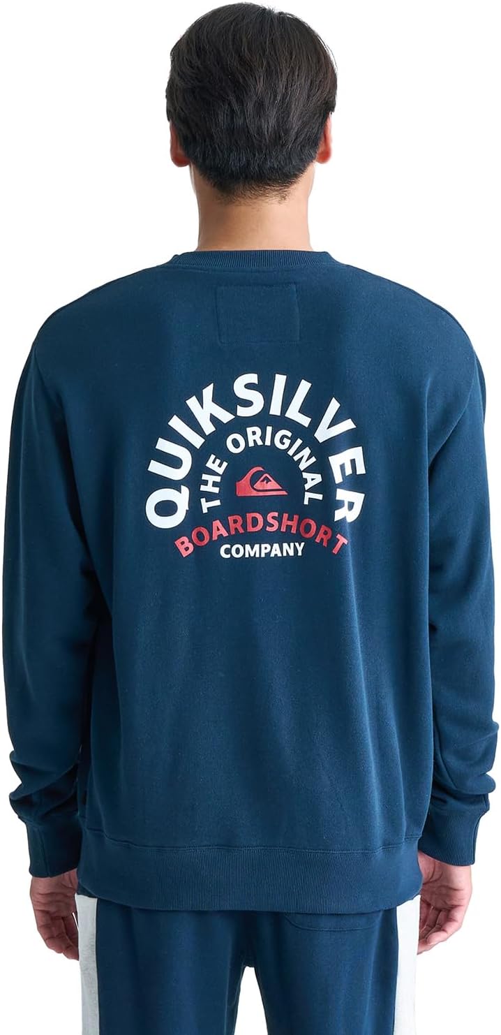 

Мужская толстовка свободного кроя с круглым вырезом QUIKSILVER, темно-синий