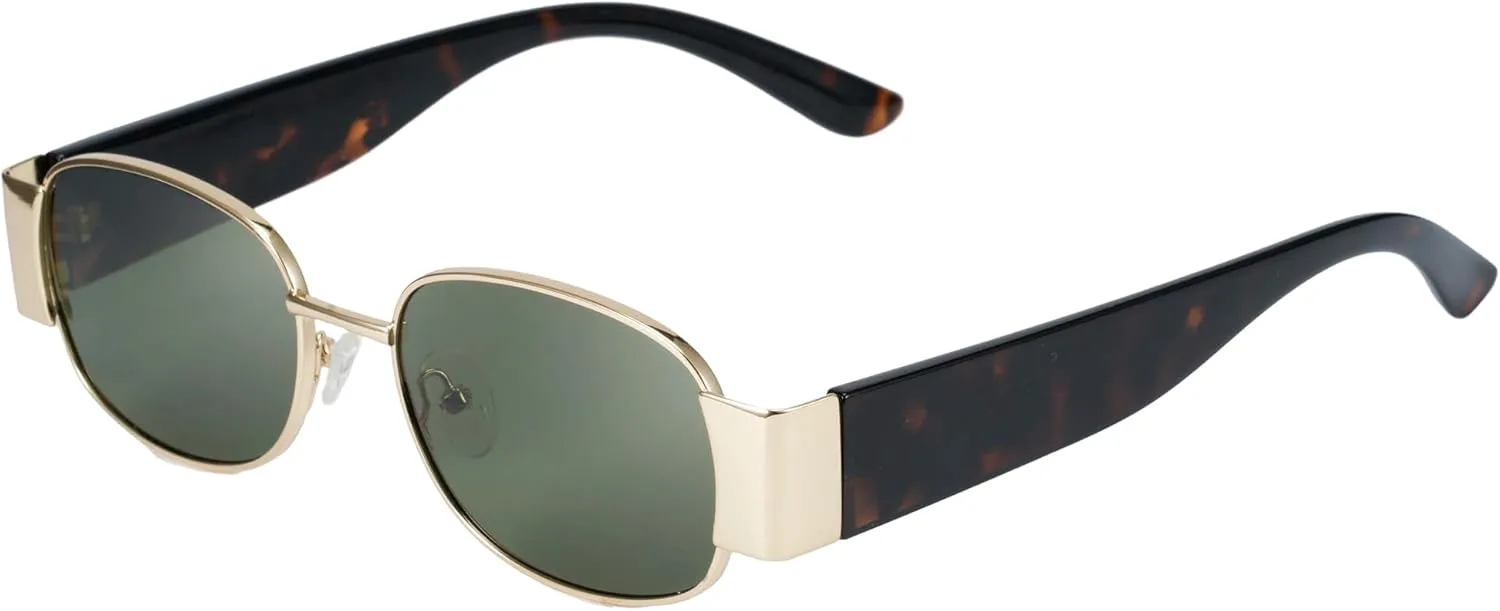 

Солнцезащитные очки Cyxus Retro Oval в стиле «старых денег» для женщин и мужчин, модные классические очки с защитой UV400, артикул 1248, Frame: Gold+ Lens: Green